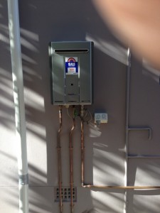 New Rinnai hot water installation Castlecrage